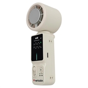 Ventilatore portatile Verbatim Cool 'n' Go Ice Touch Pro - Bianco argento