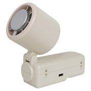 Ventilatore portatile Verbatim Cool \'n\' Go Ice Touch Pro - Bianco argento