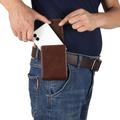 Custodia con clip da cintura verticale per iPhone Duo, Samsung Galaxy Z Fold8, Xiaomi 18 Fold - Colore caffè