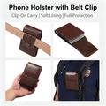 Custodia con clip da cintura verticale per iPhone Duo, Samsung Galaxy Z Fold8, Xiaomi 18 Fold - Colore caffè