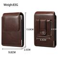 Custodia con clip da cintura verticale per iPhone Duo, Samsung Galaxy Z Fold8, Xiaomi 18 Fold - Colore caffè