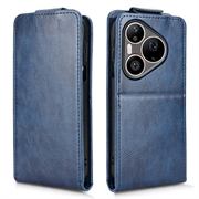 Huawei Pura 90 Pro Max Custodia verticale con supporto - Blu scuro