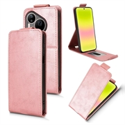 Huawei Pura 90 Pro Max Custodia verticale con supporto - Oro rosa