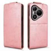 Huawei Pura 90 Pro Max Custodia verticale con supporto - Oro rosa