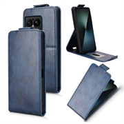 Sony Xperia 1 VIII Custodia verticale con supporto - Blu scuro