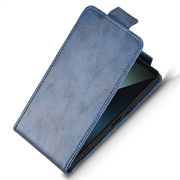 Sony Xperia 1 VIII Custodia verticale con supporto - Blu scuro