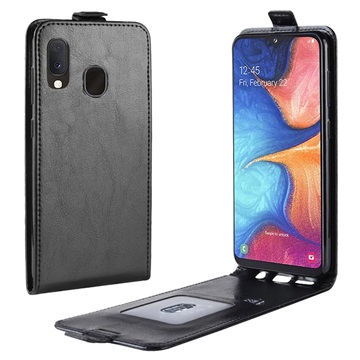 Custodia a Flip Verticale per Samsung Galaxy A20e - Nera