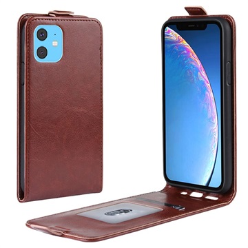 Custodia a Flip Verticale per iPhone 11 - Marrone