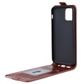 Custodia a Flip Verticale per iPhone 11 - Marrone