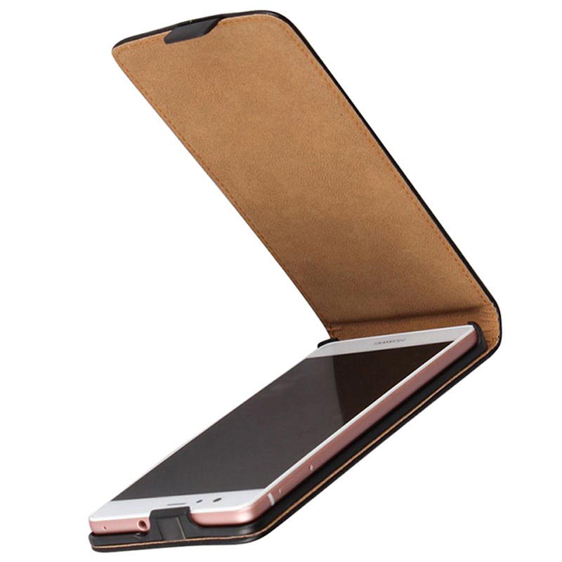 custodia per huawei p9 lite pelle nero custodia per huawei p9 lite pelle nero