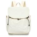 Zaino in tela a blocchi di colore vintage di grande capacità - Beige
