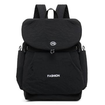 Zaino in tela vintage a blocchi di colore di grande capacità