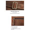 Borsa a tracolla vintage in pelle / Borsa da viaggio a tracolla - Colore caffè