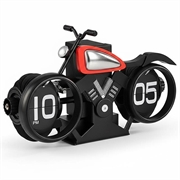 Orologio da tavolo meccanico vintage a scorrimento per motociclette - Nero / Rosso