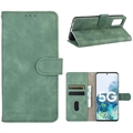 Custodia a Portafoglio Serie Vintage per Samsung Galaxy S20 FE/S20 FE 5G - Verde