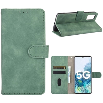 Custodia a Portafoglio Serie Vintage per Samsung Galaxy S20 FE/S20 FE 5G - Verde