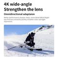 Action camera con doppio schermo Viran V9 4K 60FPS - Nero