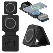 Stazione di ricarica wireless pieghevole 3 in 1 W-126