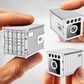 W05 Mini telecamera di sicurezza da interno WiFi 1080p con visione notturna - Bianca