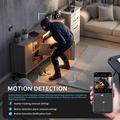 Mini telecamera di sicurezza WiFi W07 con rilevamento del movimento - Nera