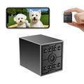 Mini telecamera di sicurezza WiFi W09 1080p con rilevamento del movimento e audio bidirezionale - Nero