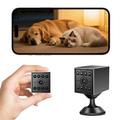 Mini telecamera di sicurezza WiFi W09 1080p con rilevamento del movimento e audio bidirezionale - Nero
