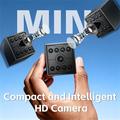 Mini telecamera di sicurezza WiFi W09 1080p con rilevamento del movimento e audio bidirezionale - Nero