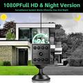 Mini telecamera di sicurezza WiFi W09 1080p con rilevamento del movimento e audio bidirezionale - Nero