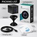Mini telecamera di sicurezza WiFi HD W09 con rilevamento del movimento - Nera