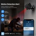 Mini telecamera di sicurezza WiFi HD W09 con rilevamento del movimento - Nera