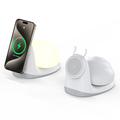 Caricabatterie wireless MagSafe W11 con design a forma di lumaca e luce notturna - Bianco