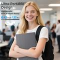 Monitor portatile W156U2 da 15.6" Full HD con custodia in pelle rimovibile - Nero