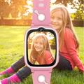 Smartwatch per bambini W19 4G con videochiamate, WiFi e localizzazione LBS - Rosa