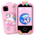 W5 Giocattolo intelligente per bambini con giochi, fotocamera, videoregistratore, scheda di memoria da 32 GB - Rosa / Uniqorn