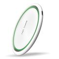 W53 Qi Wireless Charger Pad Base di ricarica rapida rotonda ultrasottile - Bianco