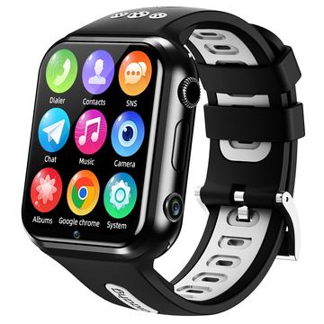 W5PRO 4G Dual Camera Kids Watch 2+16G Wear Resistant 1.83" IPS HD Smart Phone Watch - Nero / Grigio