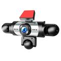 W8 dash cam a 360 con 5 telecamere e risoluzione 4K, con Wi-Fi