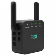 WD-611U Estensore WiFi 300Mbps con doppia antenna - Spina UE - Nero