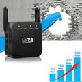 WD-611U Estensore WiFi 300Mbps con doppia antenna - Spina UE - Nero