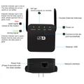 WD-611U Estensore WiFi 300Mbps con doppia antenna - Spina UE - Nero