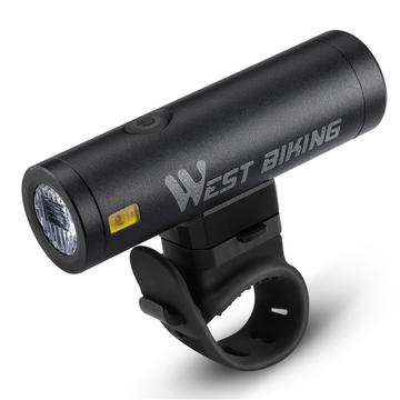 WEST BIKING YP0701332 500LM Luce anteriore luminosa della bicicletta Luce anteriore notturna della bicicletta Lampada torcia di sicurezza