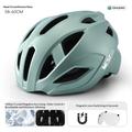West Biking YP0708136 Casco da ciclismo con visiera magnetica - Verde bambù