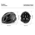 West Biking YP0708136 Casco da ciclismo con visiera magnetica - Nero