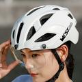 West Biking YP0708136 Casco da ciclismo con visiera magnetica - Bianco