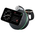 WIWU G042 Altoparlante con ricarica wireless Qi 2.2 3 in 1 - 25W - Nero