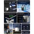 Power bank wireless WIWU PS300 da 50000mAh - PD da 100W, cavo USB-C, luce LED - Argento