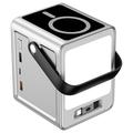 Power bank wireless WIWU PS300 da 50000mAh - PD da 100W, cavo USB-C, luce LED - Argento