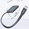 WLX-60A Stazione di ricarica da tavolo GaN 8 in 1 da 100W con cavo USB-C retrattile