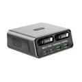 Stazione di ricarica da tavolo WLX-60C GaN con 2 cavi USB-C retrattili