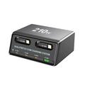 Stazione di ricarica WLX-60E 210W GaN con 2 cavi USB-C retrattili